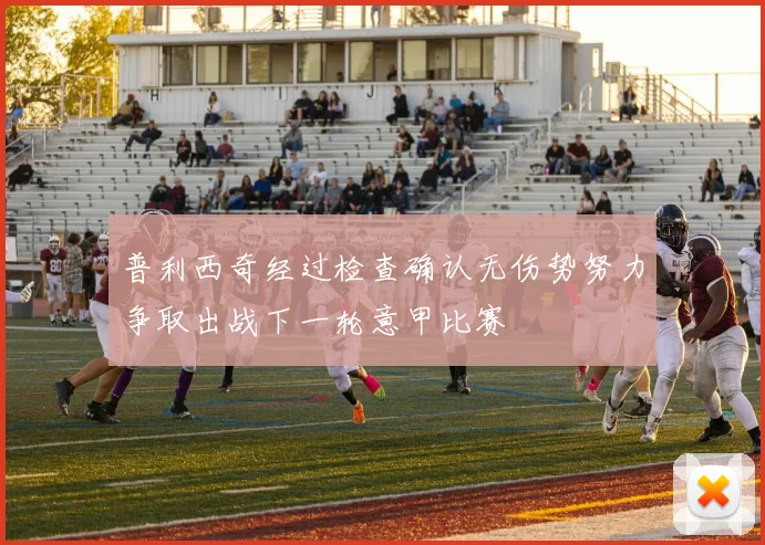 普利西奇经过检查确认无伤势努力争取出战下一轮意甲比赛